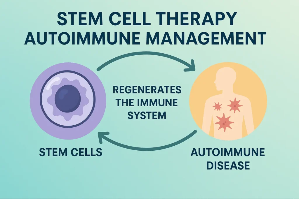 Stem cell therapy autoimmune management